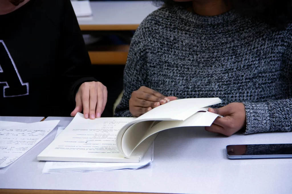 photo - a cropped view of a GCSE Tuition session with SEN Teachers