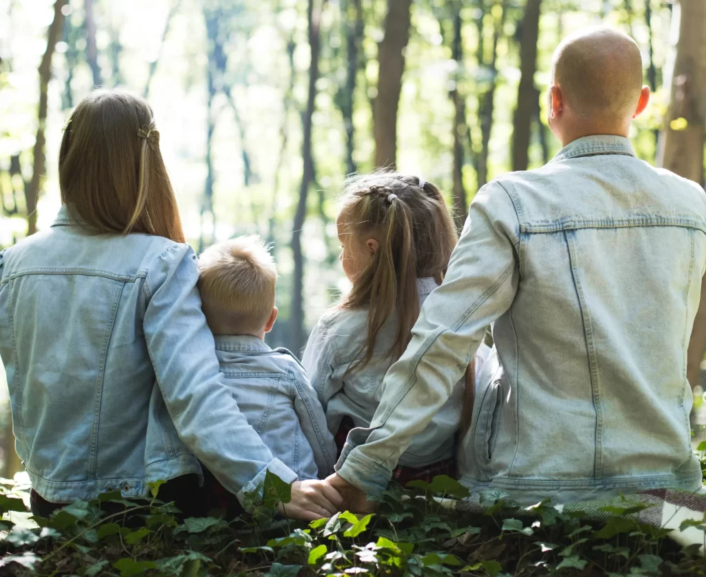 Family in nature understanding special educational needs support during SEN tribunal process. 